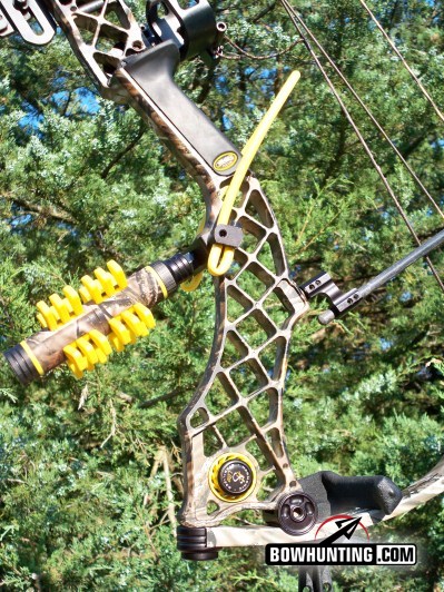 Pine Ridge Archery 5.5" Nitro Hunter Bow Stabilizer Black & Turquoise Rings 