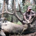 Hunter with Wyoming elk