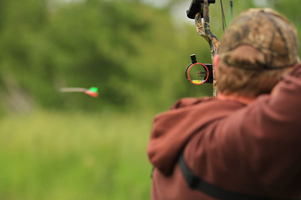 Arrow in flight