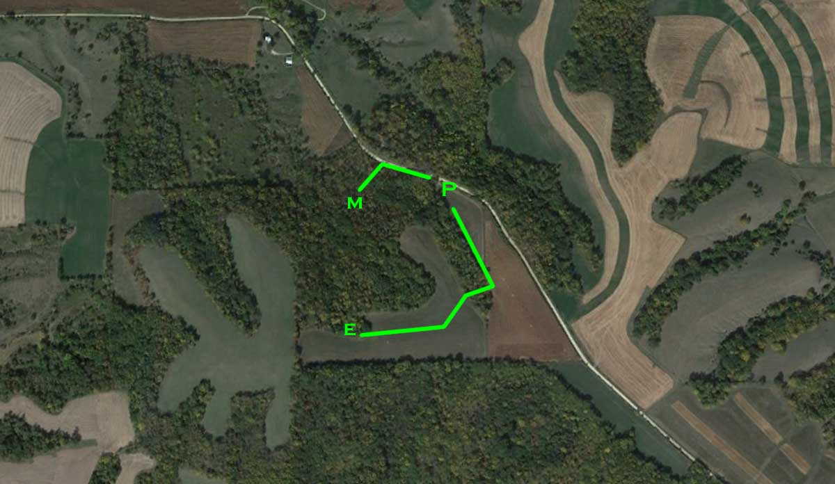 Treestand location map