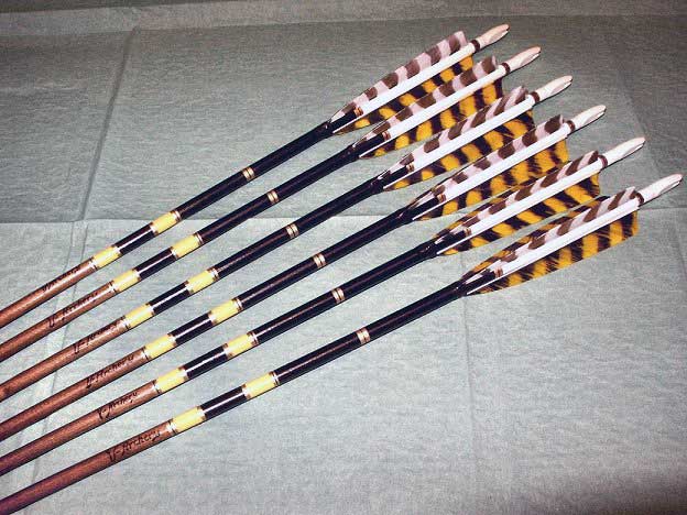 Wood arrows