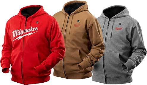 Heated hooded sweatshirt