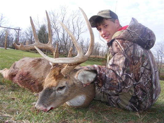 Mathews with a Hunted Buck