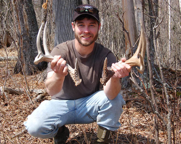 Joe Shead with Deer Antlers