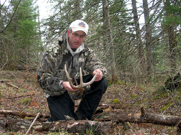 Patrick Durkin with a Deer Antler