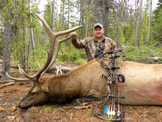Hunter with a 5x5 Elk