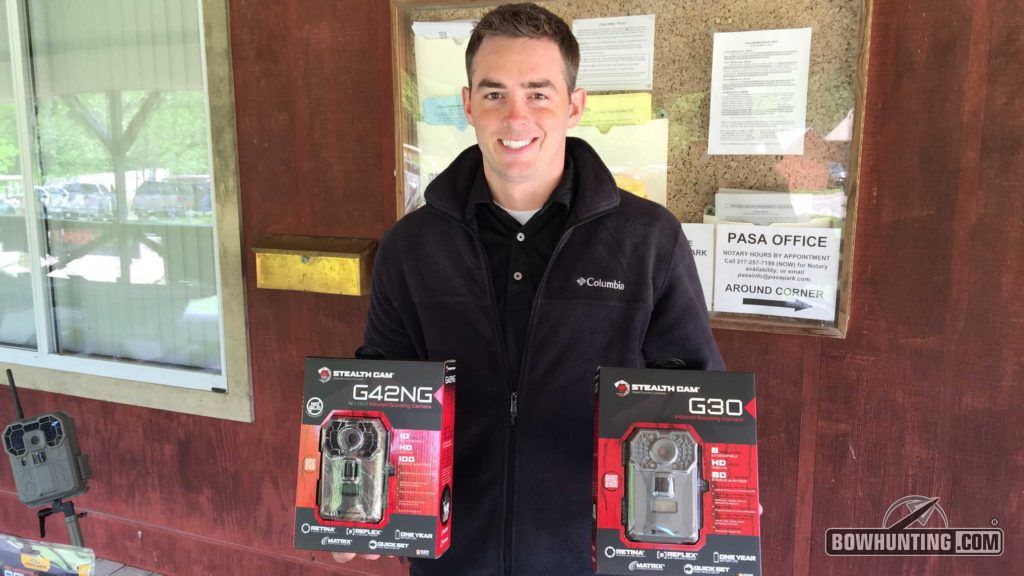 Ben Smith of GSM shows off a few of the great products from their Stealth Cam line. 