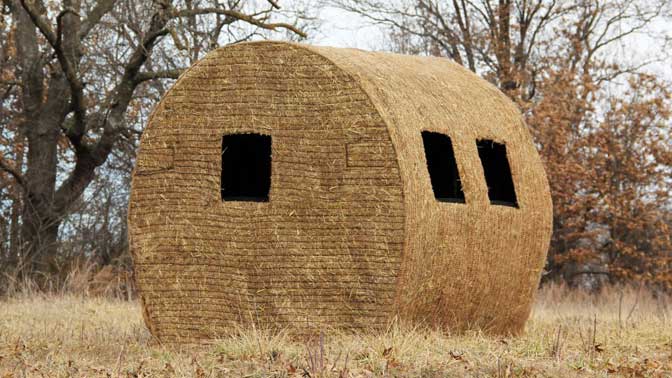 The Redneck Bale Blind is a great solution for setting up on antelope in the wide open. 