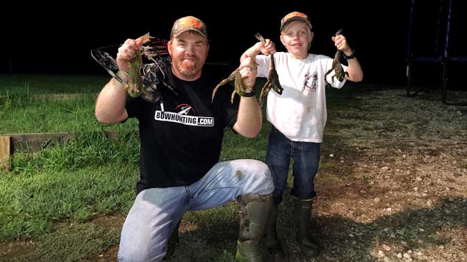 Frogs with a bow just might be your funnest archery opportunity of the summer. 