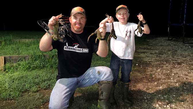 Frogs with a bow just might be your funnest archery opportunity of the summer.