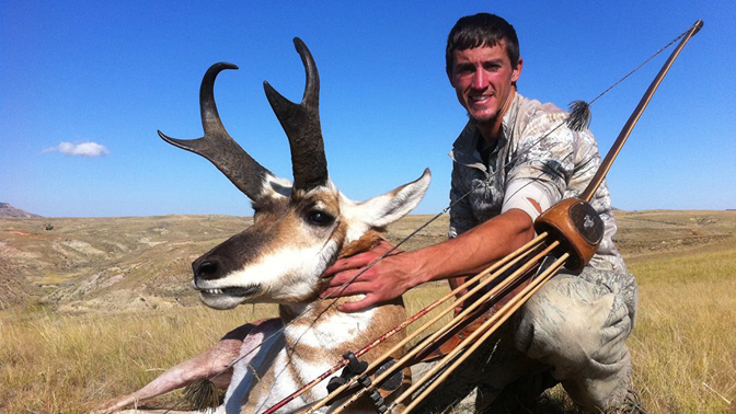 The author found success on this antelope after a hard fought battle with his longbow. 