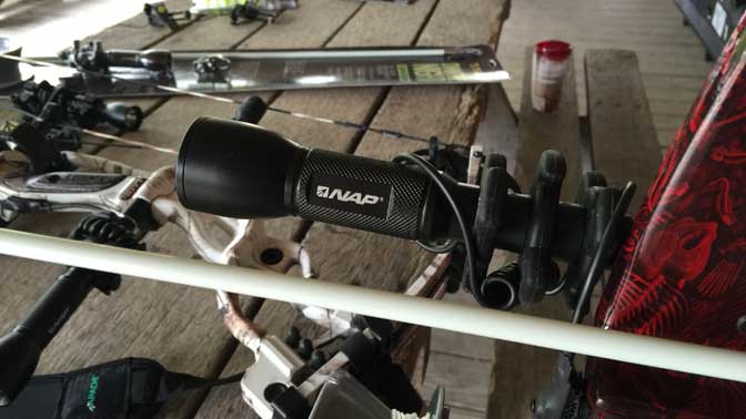 The Apache Predator L.E.D. Stabilizer is a great hands-free light option for after-hours shooting opps.