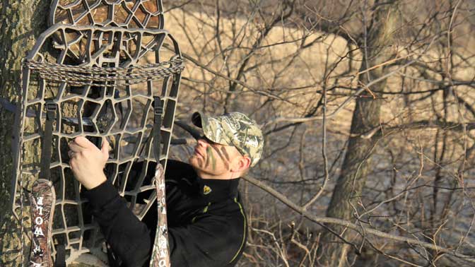 Have you taken the steps to deter a treestand thief? A simple lock and chain and cable may be all you need to keep your stand on the tree. 