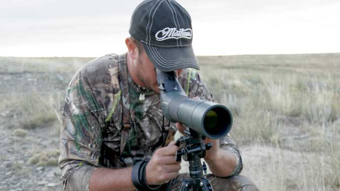 Using a tripod when glassing with binoculars is also beneficial. Most hunters think of a tripod as a something that is only used when glassing with a spotting scope. When glassing for long periods a tripod also works great at keeping binoculars steady.