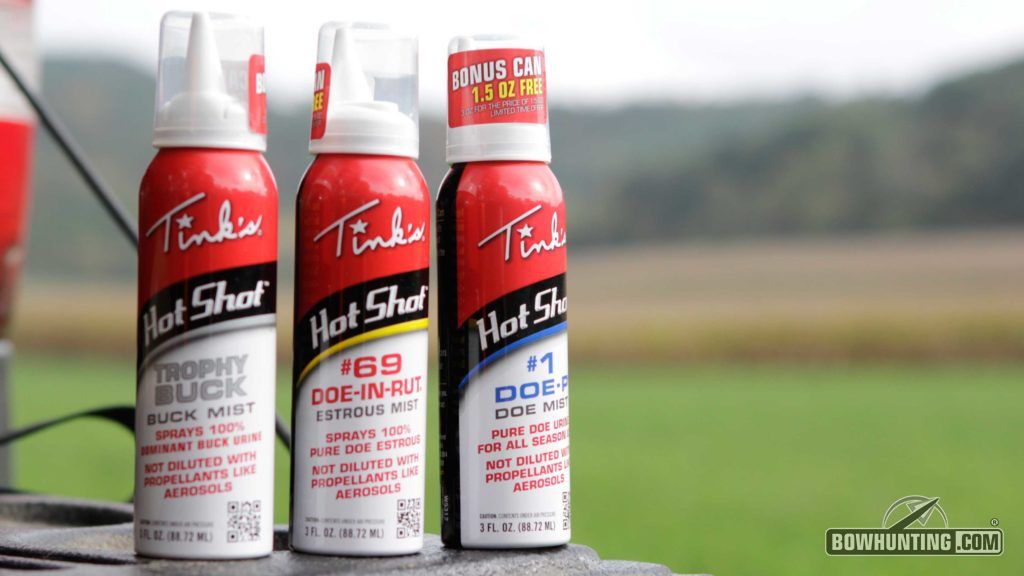 The crew at Tink's have made using deer urine super clean and easy with their spray bottles for easy application. 