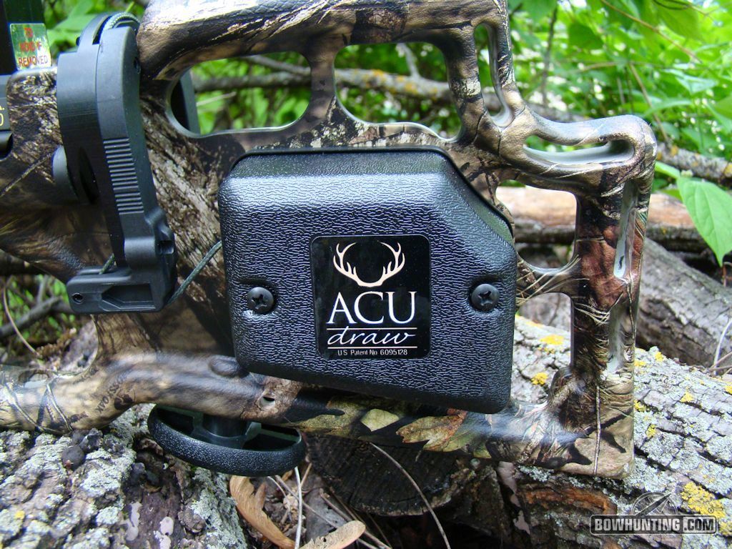 Note how the handle for the Acu Draw, the best crossbow cocking device in the industry, tucks neatly out of the way into the stock of the FX4.