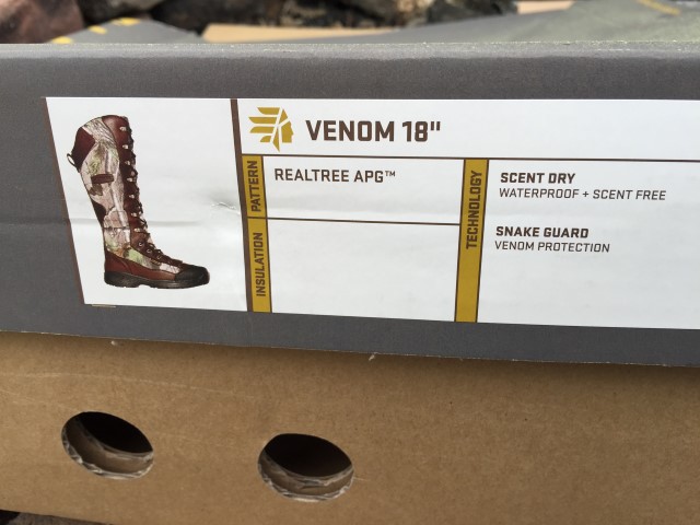The Venom boot offers rugged snakeproof protection right out of the box