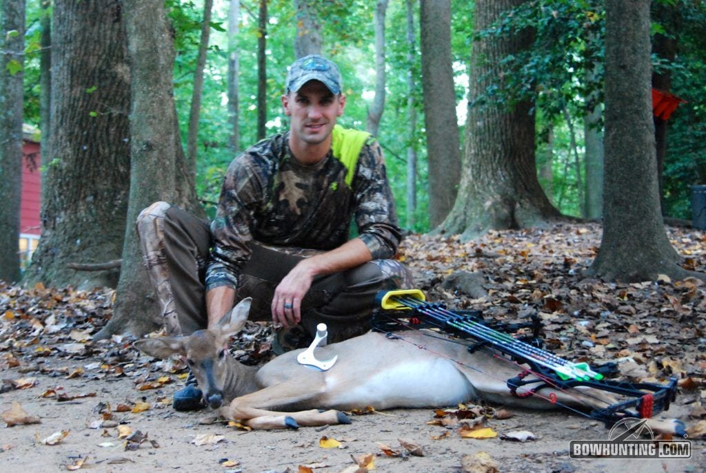 Author with a whitetail doe he harvested in 2015.