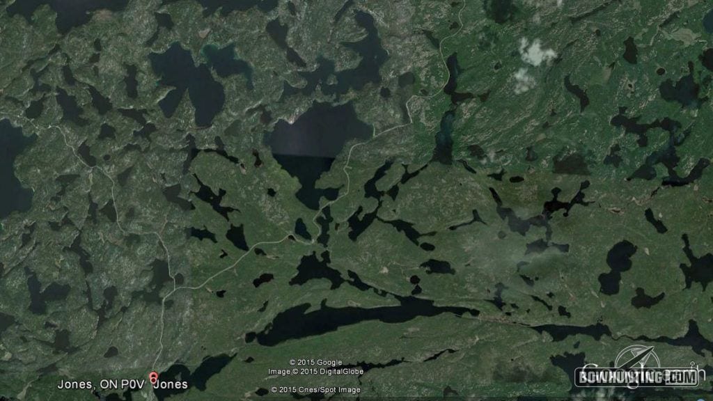 google earth image of Ontario