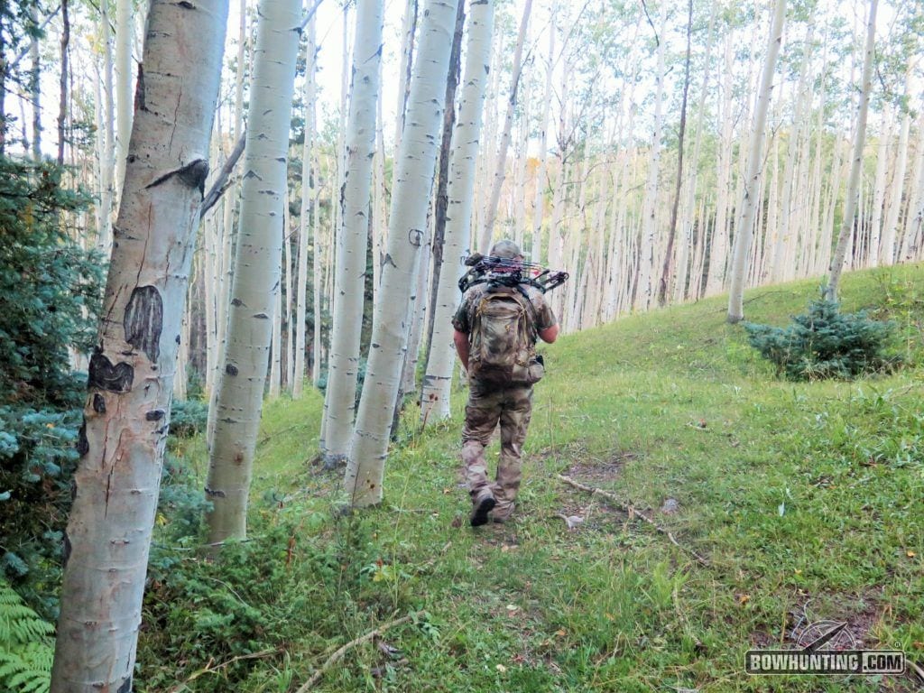 hunter walking away