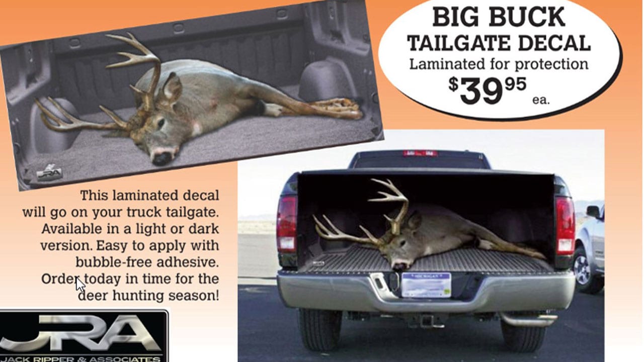 T79 DEER HUNTING BUCK Tailgate Wrap Vinyl Graphic Decal Sticker LAMINATED 