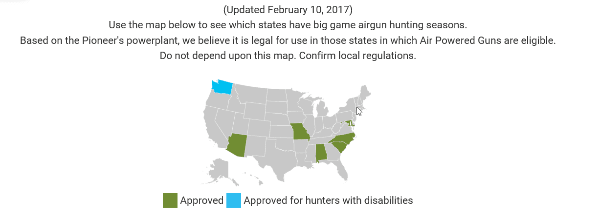 states allowing airbow map