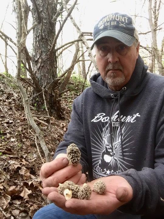 dan with morel mushrooms