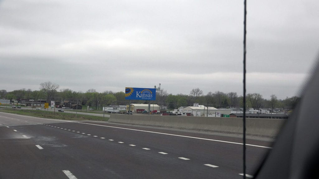 welcome to kansas sign