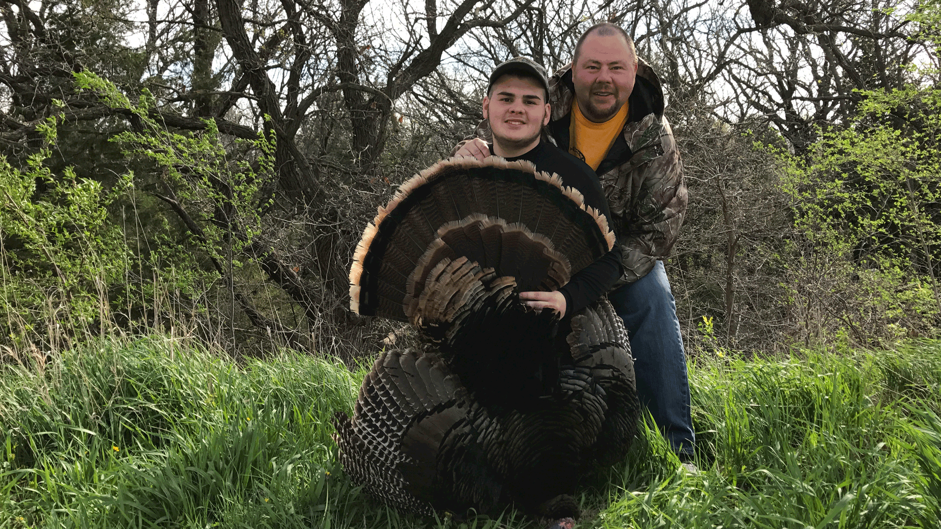 father and son turkey kill