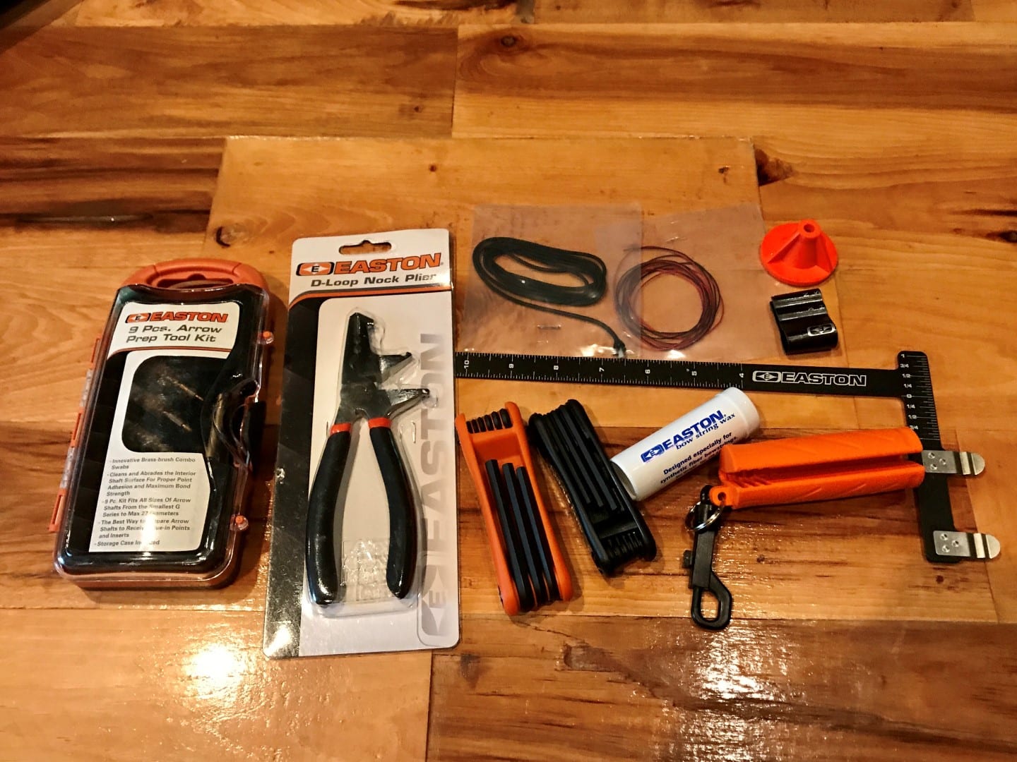 Easton Elite Nock/D Loop Dual Jaw Pliers Six Tools in One Black/Orange 122775 