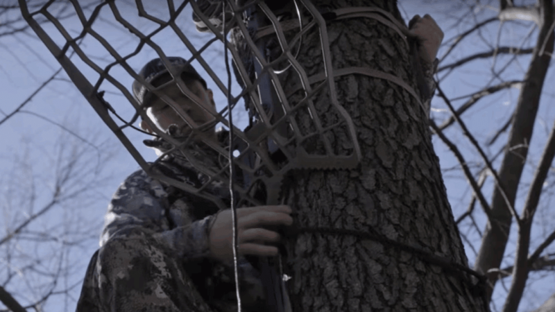 hanging lone wolf treestand