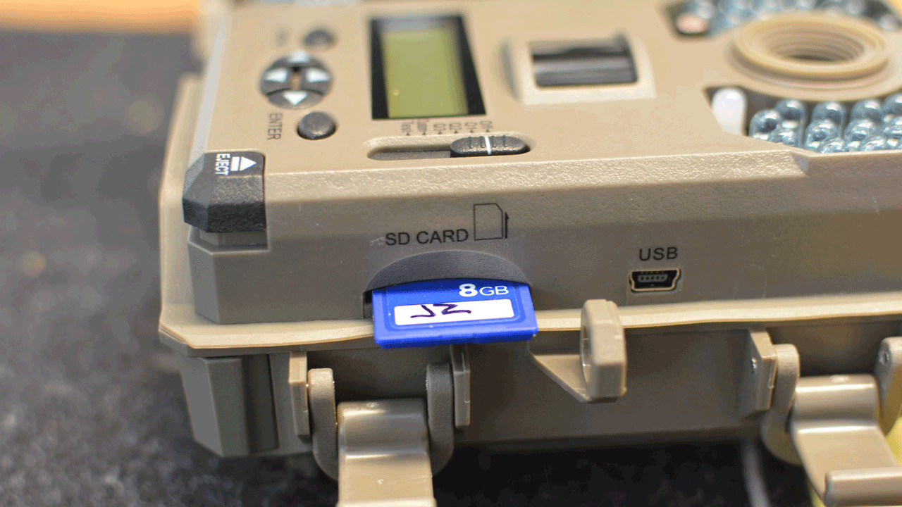 Stealth Cam SD card slot
