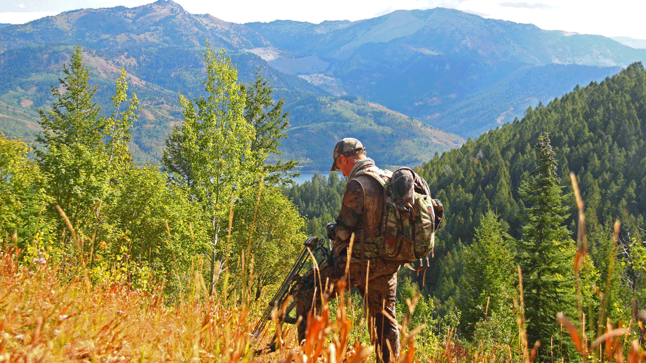 landlocked public land - hunter-hiking-mountain-durkin