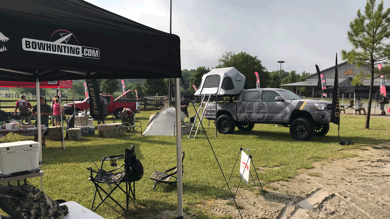 total archery challenge booth-and-truck