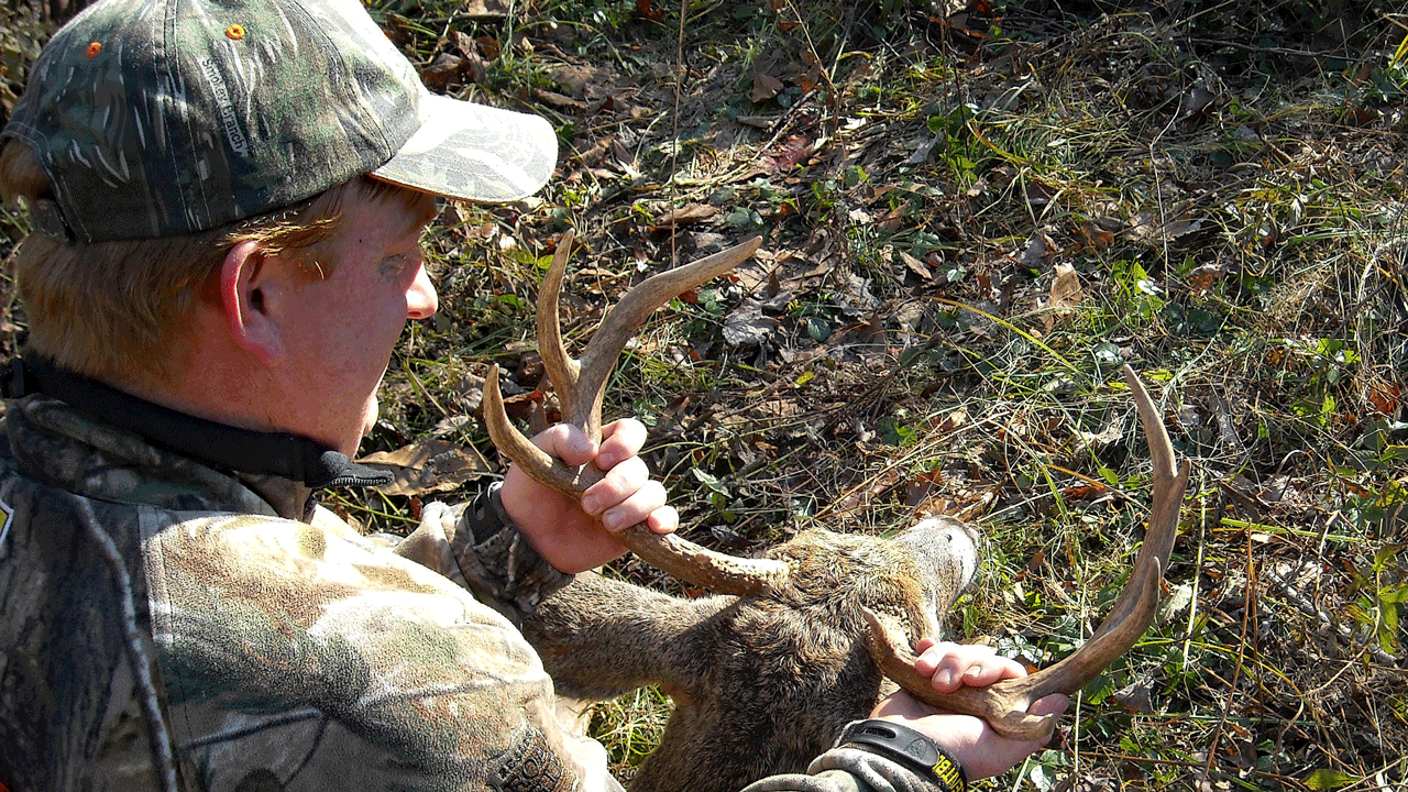 hunter-with-buck