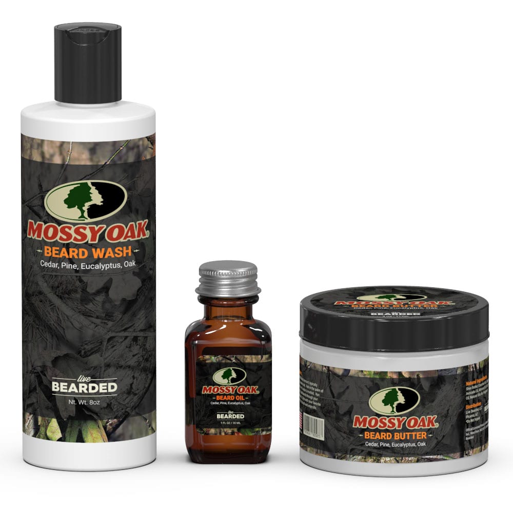 live bearded mossy oak collection