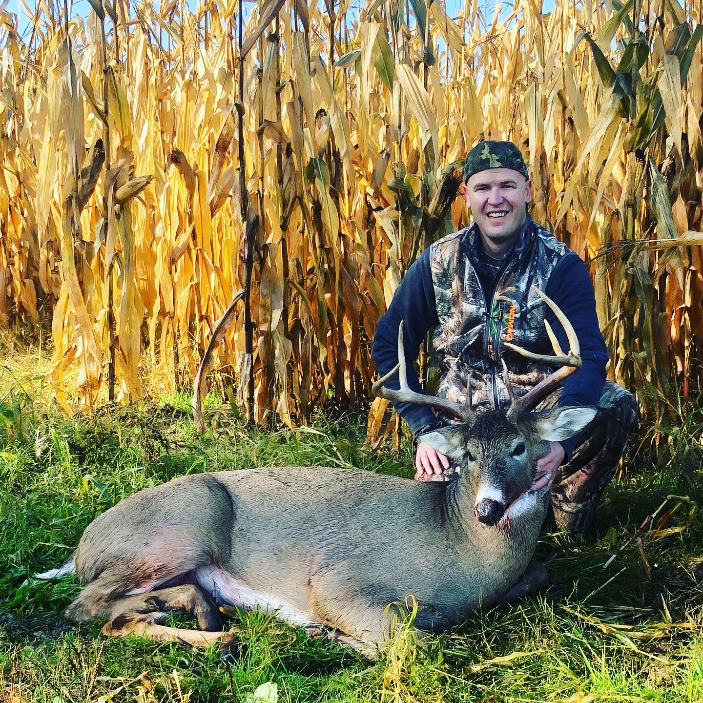 Whitetail Buck in Hartford, Wisconsin by Ted Thompson