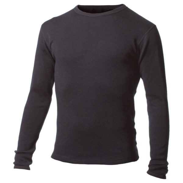 Minus33 mid weight merino wool shirt in black