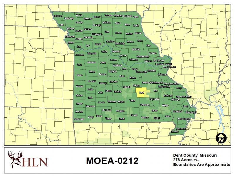 Great Hunting Lease in Dent County, Missouri