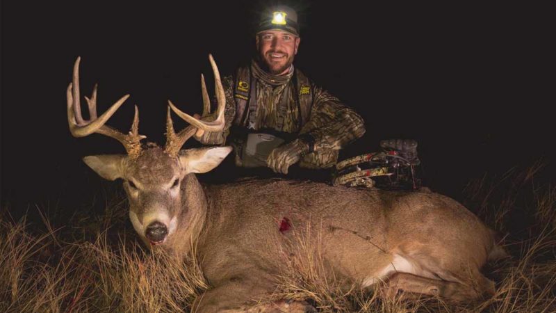 Mike Hunsucker with a nice whitetail buck