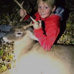 N/a Whitetail Buck In Mansfield Ohio By Lance Walter Son Holding Deer His Name Kavian
