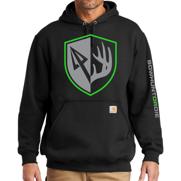 Black Carhartt Antler Shield Hoodie