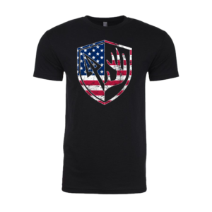 American Flag Antler Shield Tee