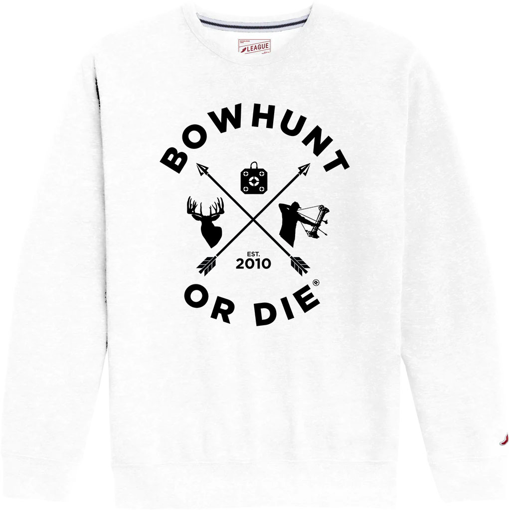 Bowhunt or Die Vintage Crew Neck | Bowhunting.com