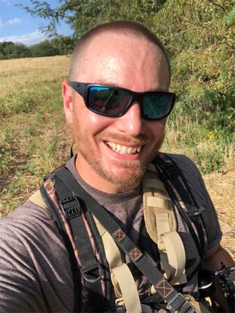 Justin Zarr deer hunting in Kentucky