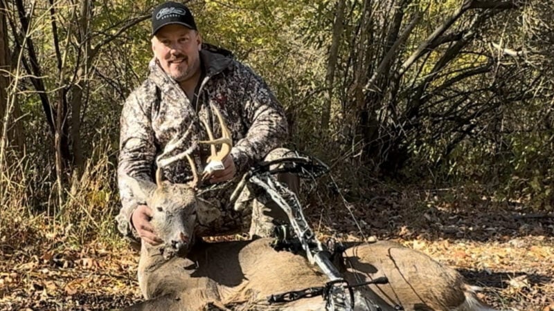 David Butler with bow buck