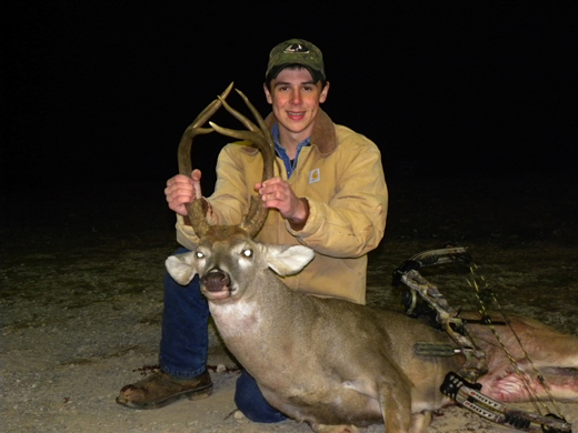Dalton Conn with his tall-tined 6 point buck that traveled over 6 miles from farm to farm. ON THE MOVE 1