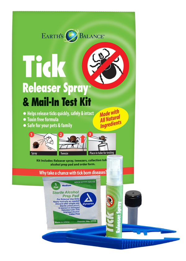 Earth's Balance Tick Releaser Spray & Mail-In Test Kit