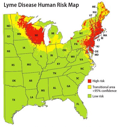 lyme disease risk map