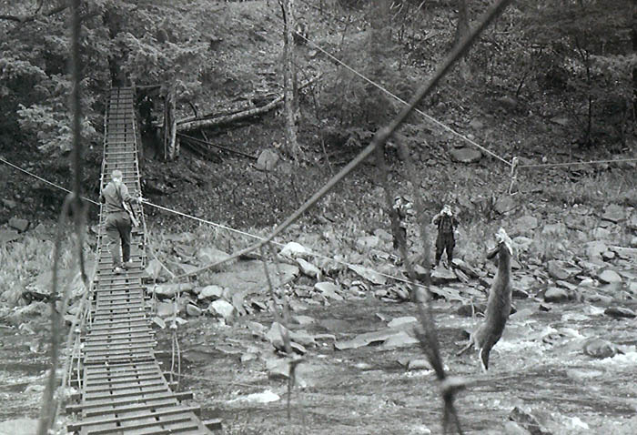 The most common way to haul out deer is to simply tie on a rope and pull them out with brute strength. (Patrick Durkin photo)